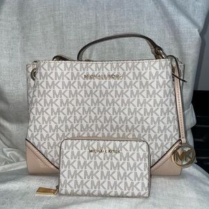 Michael Kors Nicole Compartment Crossbody Bag with Matching Wallet